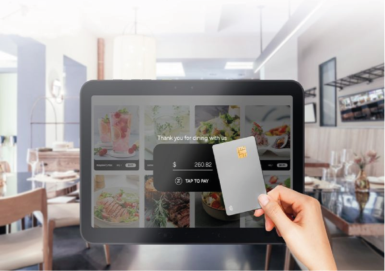 Pago móvil con tablet Samsung